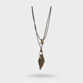 Bronze Star and Feather Charm Necklace – jewelry (view 1)