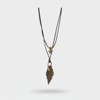 Bronze Star and Feather Charm Necklace – jewelry (view 1)
