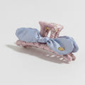 Quilted Hair Claw With Satin Bow – hair accessories (view 1)