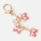 Butterfly Charm Keychain - Pink