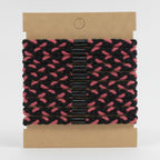Braided Hair Clips Black Pink Set – hair accessories