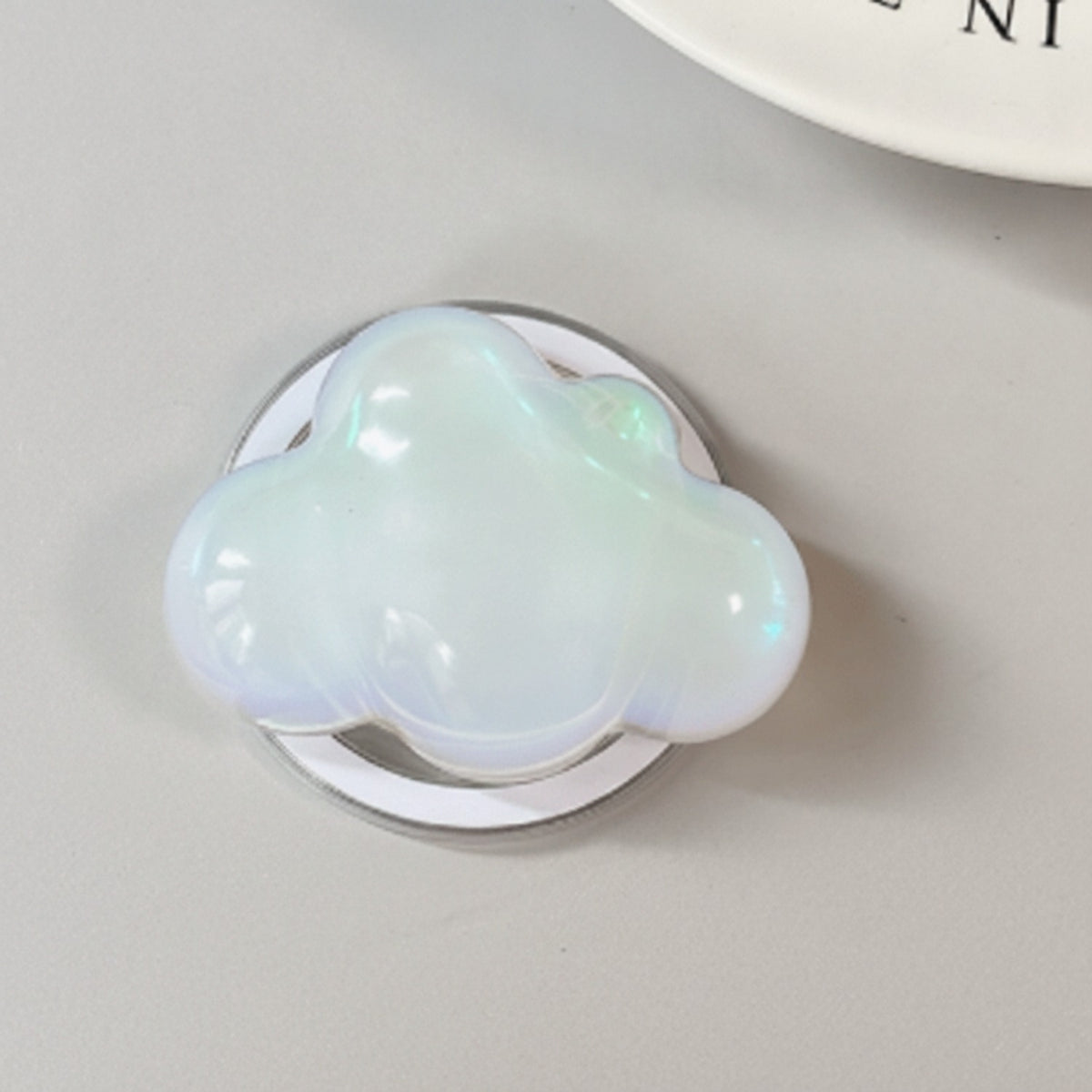 Holographic Cloud Phone Grip - White