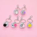 Mirror ball keychain - Black