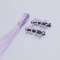 Star Bow Hair Clip Set - Purple – hair accessories (view 1)