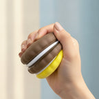 S'mores Cookie Squishy - Brown - squeeze in hand