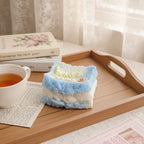 Fluffy Cake Slice Squishy - Blue