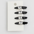 Square Crystal Black Hair Clip Set – hair accessories (view 1)