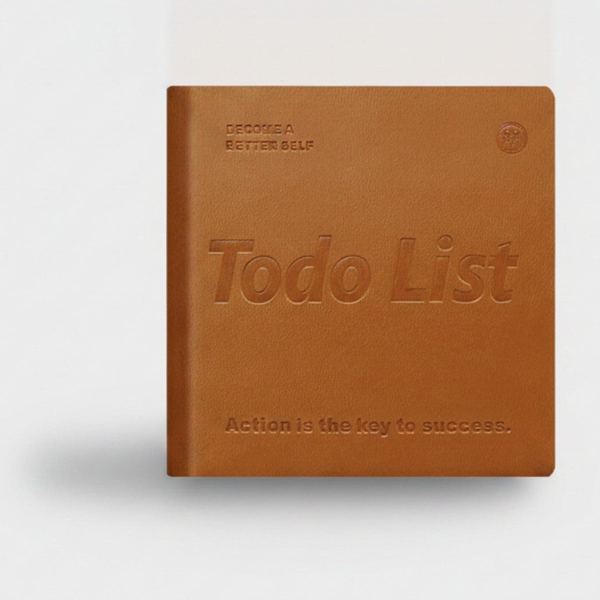 Todo List" Motivational Square Notebook - Daily Planner Caramel – stationery (view 1)