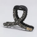Rhinestone Claw Hair Clip - Black – hair accessories (view 1)