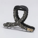 Rhinestone Claw Hair Clip - Black – hair accessories (view 1)