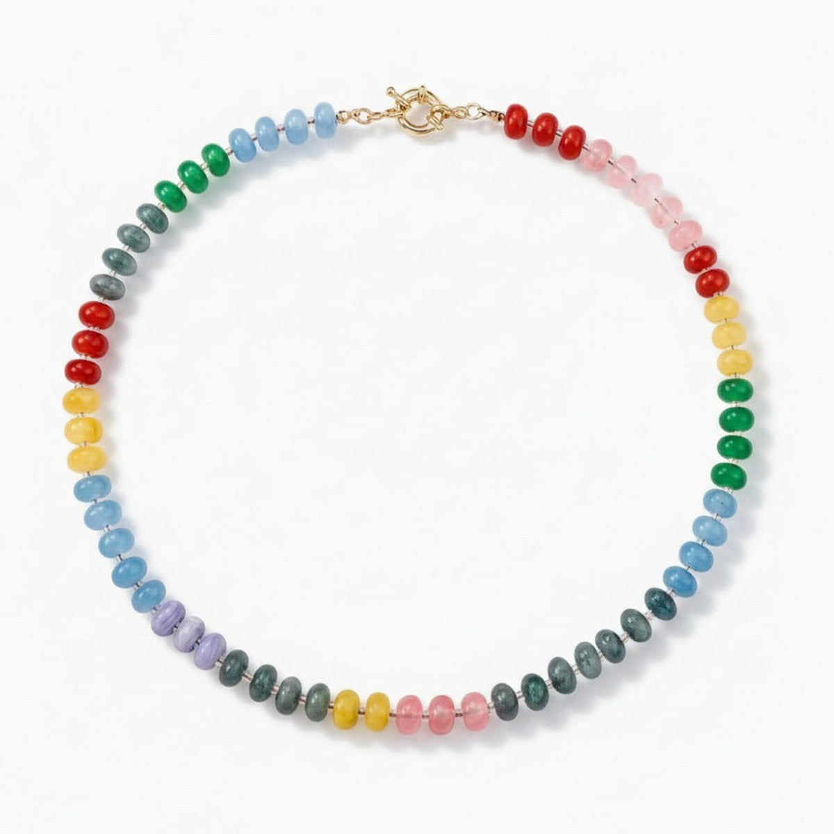 Chunky Gemstone Bead Necklace - Type 8