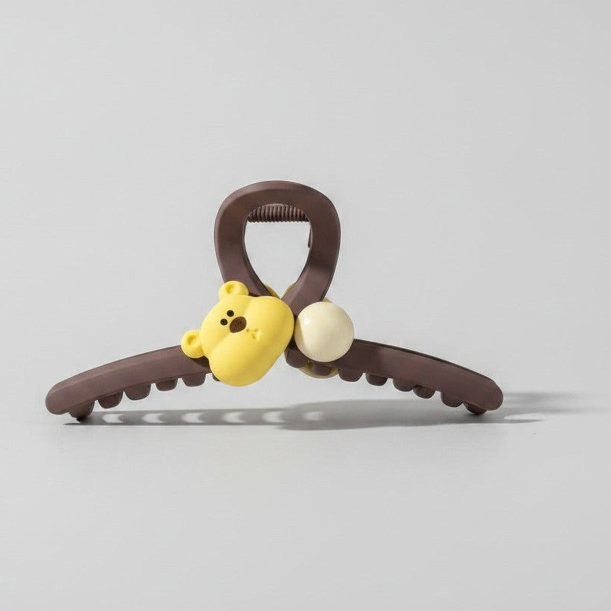 Bear Charm Hair Claw Clip - Yellow Bear #F-148 – hair accessories (view 1)