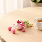 Tiny Bear Crochet Keychain DIY Kit - Carrot Red