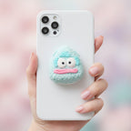 Puffy Character Plush Buddy Mint Blue