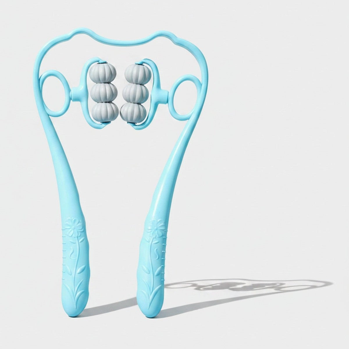 Blue Tooth-Shaped Makeup Brush Holder With Bristles – Korean beauty tool (view 1)