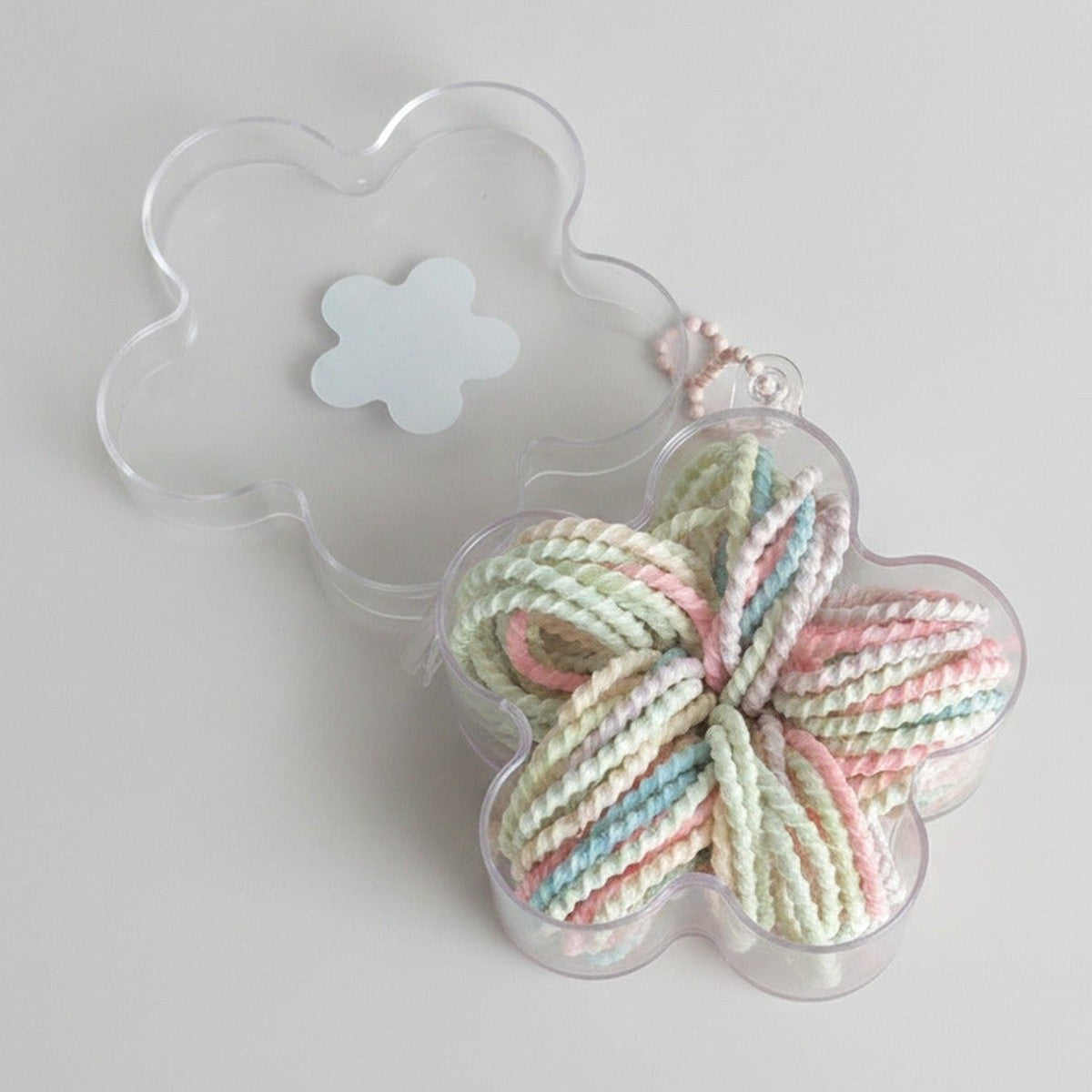 Pastel Spiral Hair Ties Flower Box Set – hair accessories (view 1)