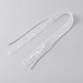 Sheer Lace Tie Scarf Duo - White