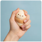 Cute Dumpling Squishy - Toast - squeeze in hand
