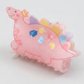 Pink Dinosaur Hair Claw With Colorful Spikes – hair accessories (view 1)