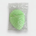 Green Leaf-Shaped Facial Cleansing Sponge – Korean beauty tool (view 1)