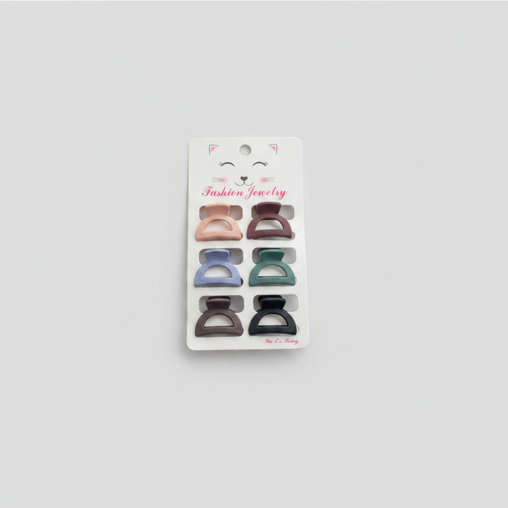 Mini Claw Clips Six-Pack Set Navy