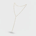 Delicate Layered Pearl Chain Necklace - Gold