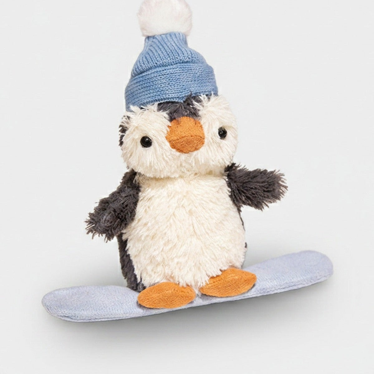 Penguin Plush Toy With Blue Pom Pom Beanie – novelty & toys (view 1)