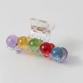 Colorful Beaded Hair Claw Clip Rainbow – hair accessories (view 1)