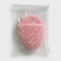Pink Oval Textured Makeup Sponge Puff – Korean beauty tool (view 1)