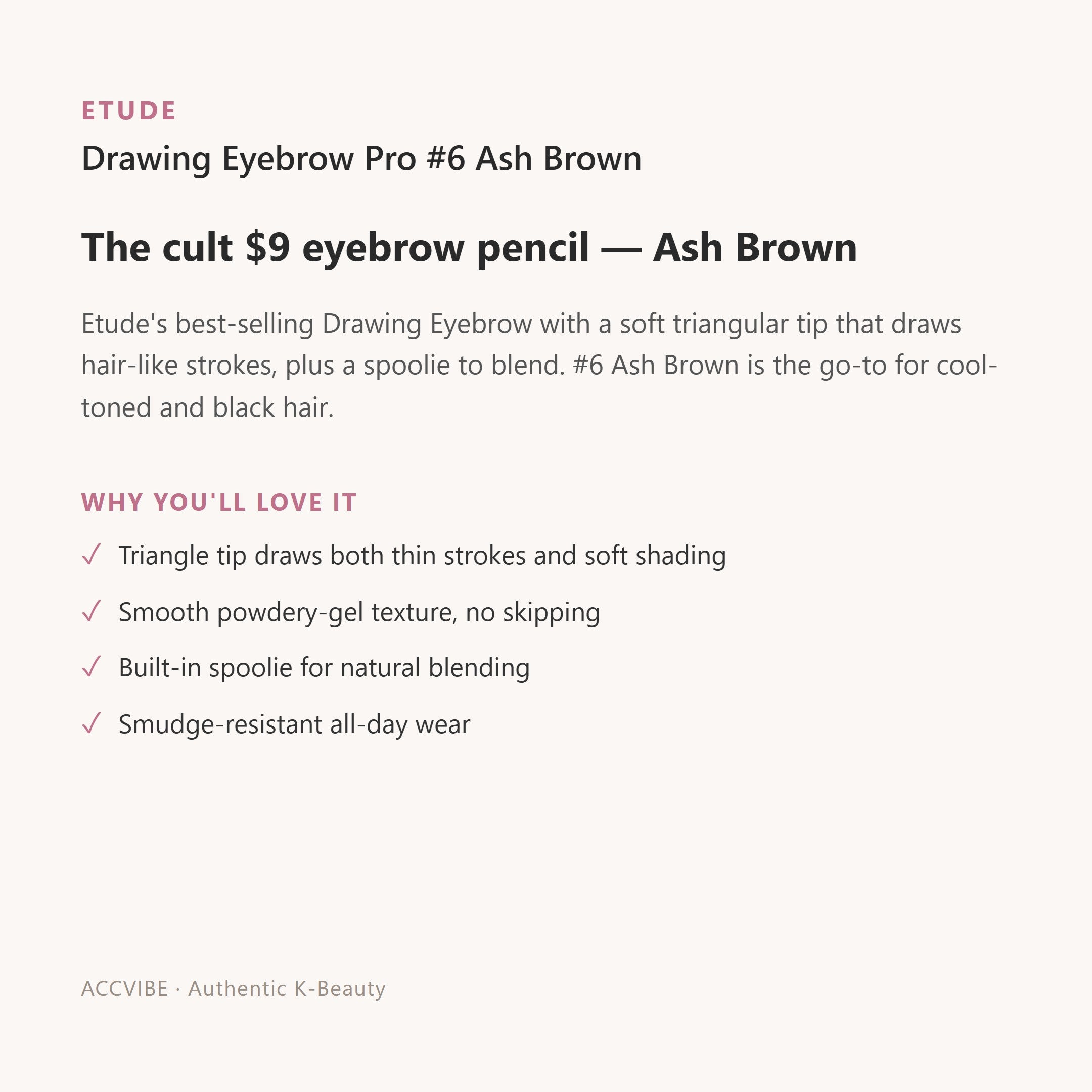 Drawing Eyebrow Pro #6 Ash Brown