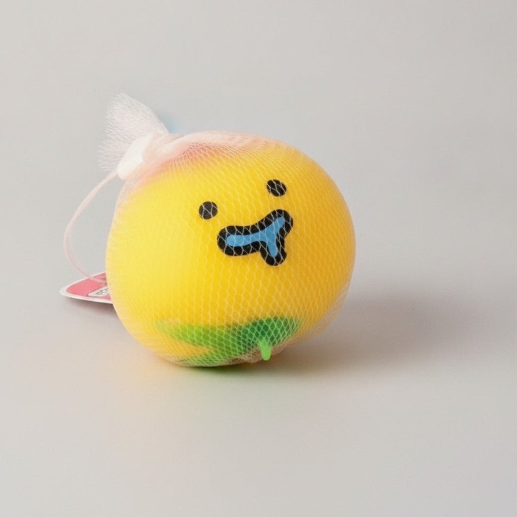 Rainbow Gradient Pear Squishy With Cute Face – novelty & toys (view 1)