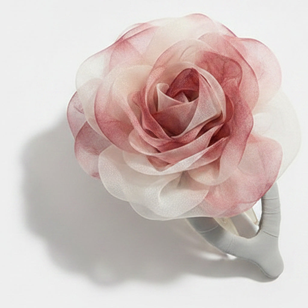 Watercolor Bloom Hair Claw - Pink