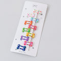 Colorful Beaded Bone Hair Clips Set – hair accessories (view 1)
