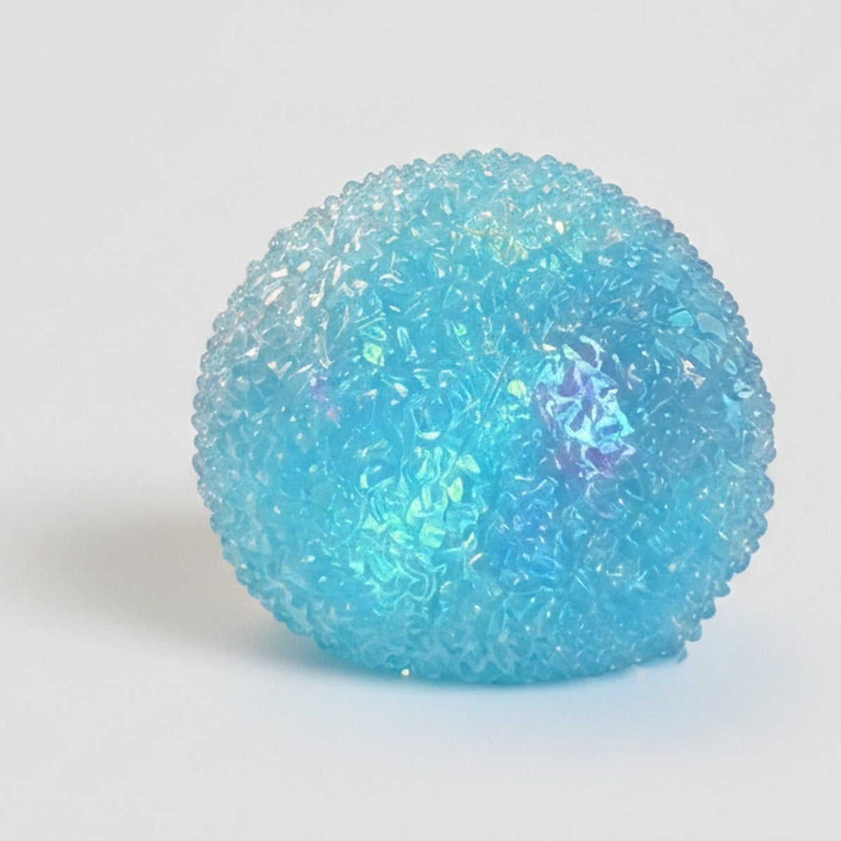 Sparkling Texture Squishy Ball - Blue