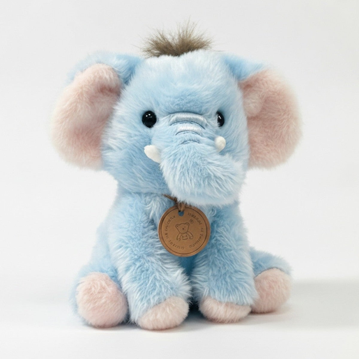 Blue Plush Elephant Stuffed Animal With Charm – novelty & toys (view 1)