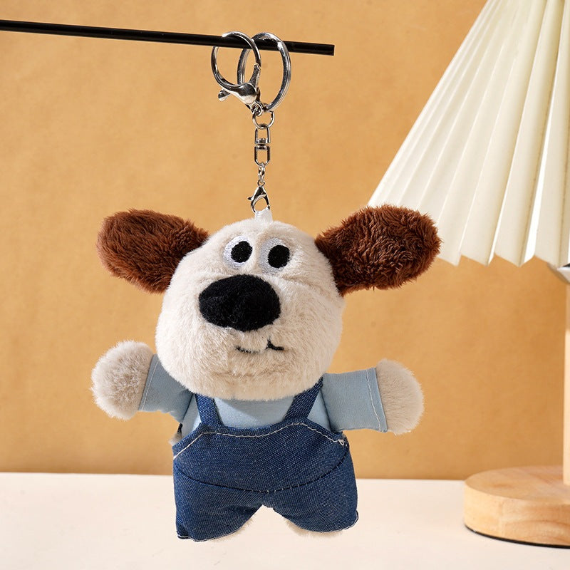 Cute Dog Plush Keychain Backpack Charm Gift - Type 1
