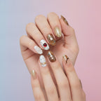 Luxe Stone & Gold Ring Set - Gold & Clear