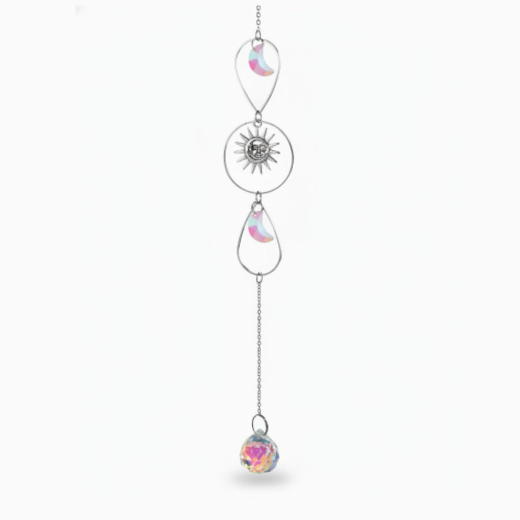 Celestial Crystal Car Charm - Silver Premium