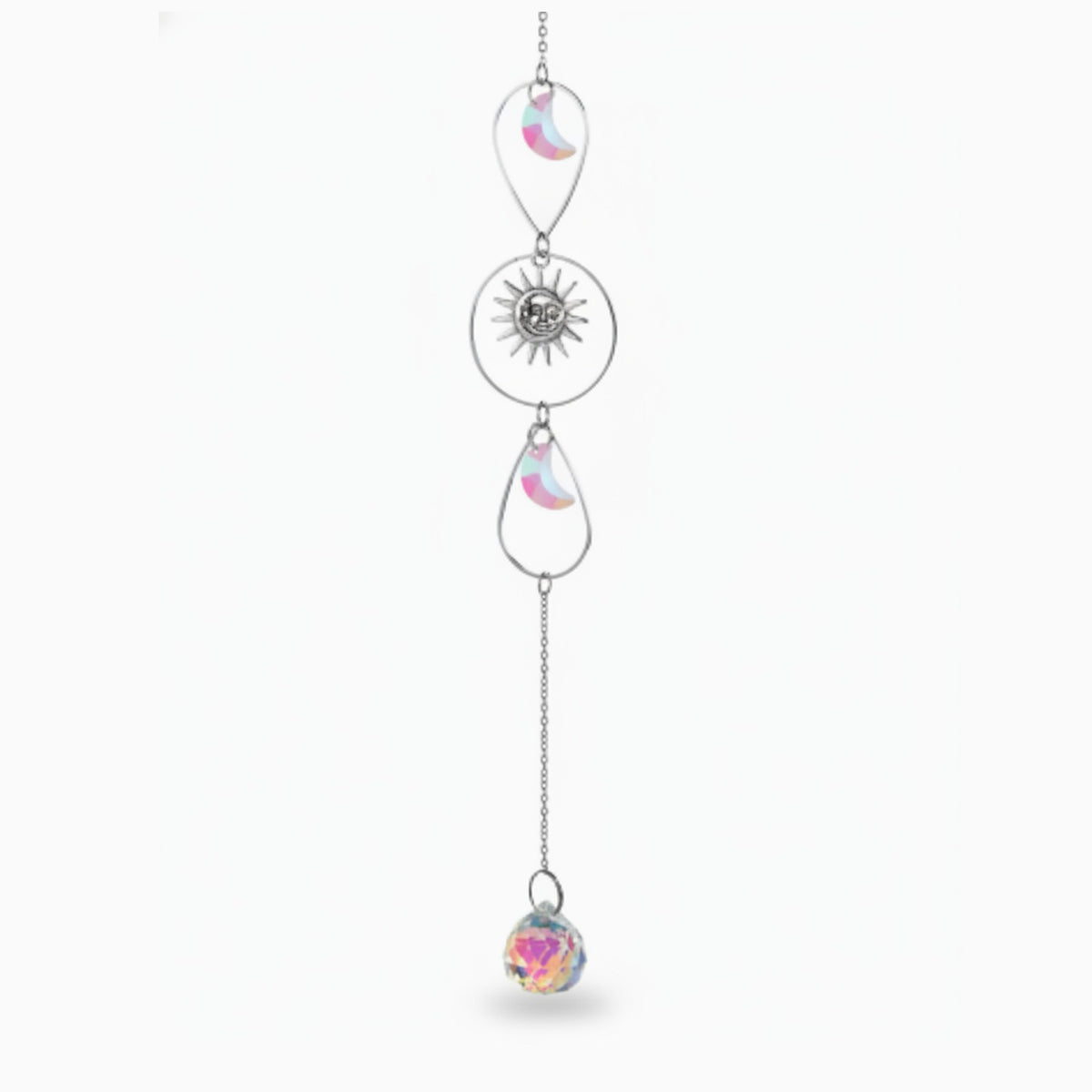 Celestial Crystal Car Charm - Silver Premium