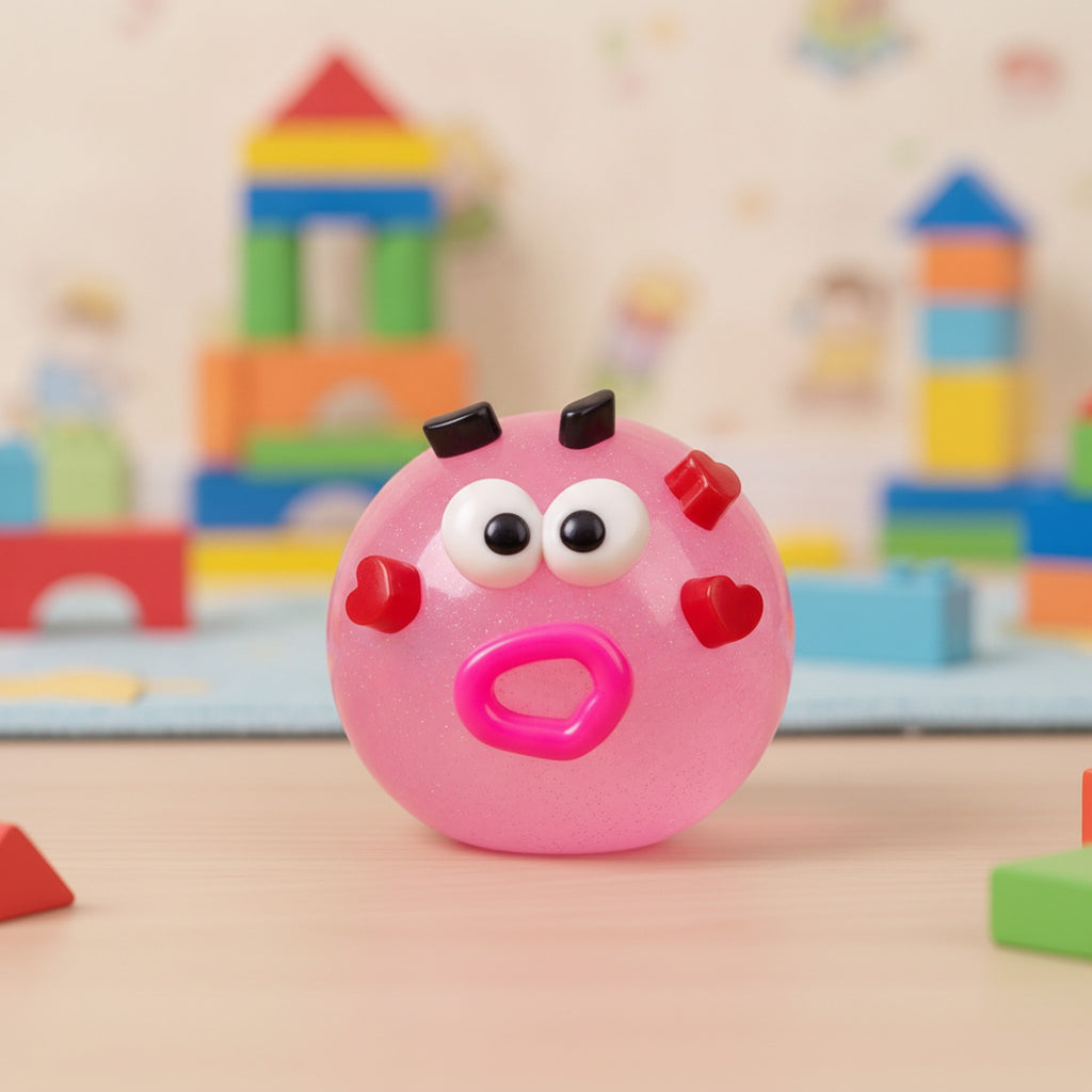 Squishy Pup Stress Ball - Pink
