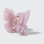 Pearl Butterfly Hair Claw Clip - Pink Butterfly Hair Clip – hair accessories (view 1)