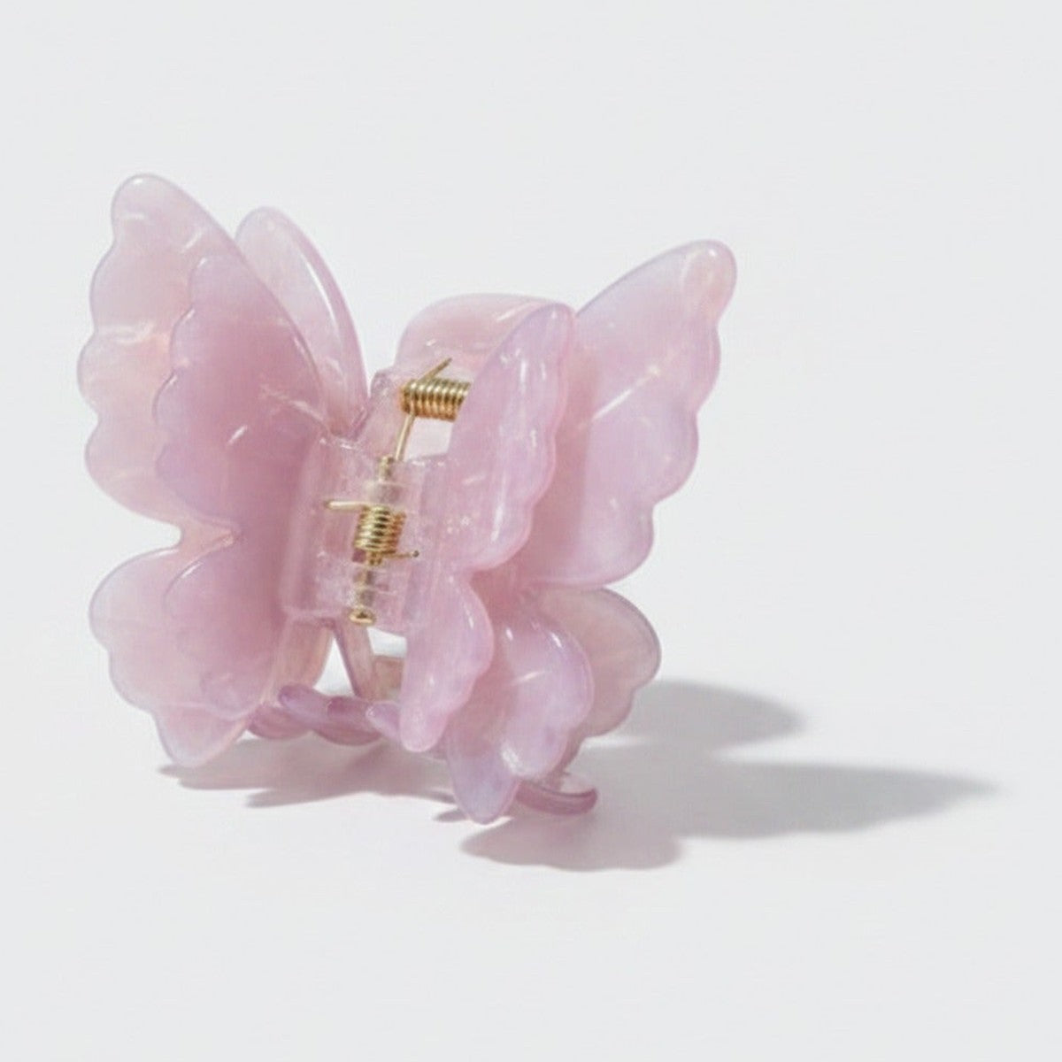 Pearl Butterfly Hair Claw Clip - Pink Butterfly Hair Clip – hair accessories (view 1)