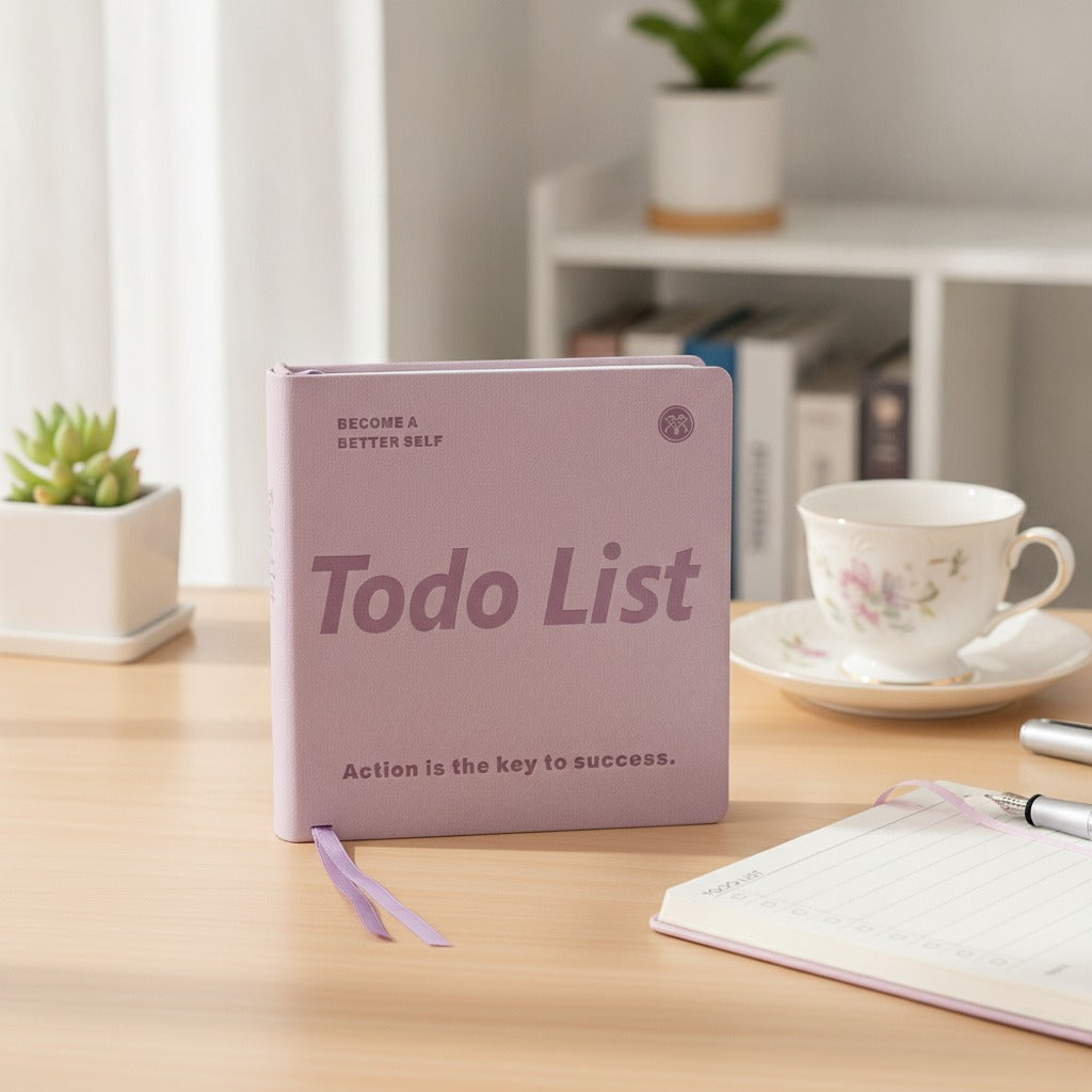 Todo List Hardcover Notebook - Purple