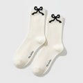 White Bow Crew Socks – apparel accessories (view 1)