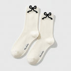 White Bow Crew Socks – apparel accessories (view 1)
