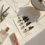 Pearl & Crystal Mini Claw Clips Set Champagne Pearl & Gunmetal