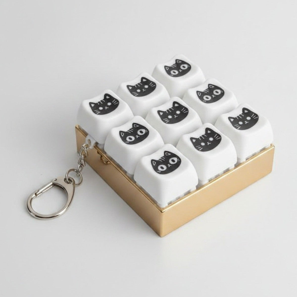 Light-Up Cat Face Keychain - Type 3