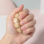 Chunky Bubble Pop Fidget Toy - Natural - squeeze in hand