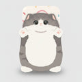 Gray & White Cat Motif Paper Sticker – stationery (view 1)