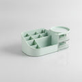 Rotating Cosmetic Organizer With Mirror And Brush Holder - Light Green Large No Mirror – bags & wallets (view 1)